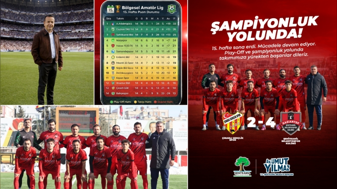 ŞEHİTKAMİL BELEDİYESPOR, ZİRVE YARIŞINI SÜRDÜRÜYOR