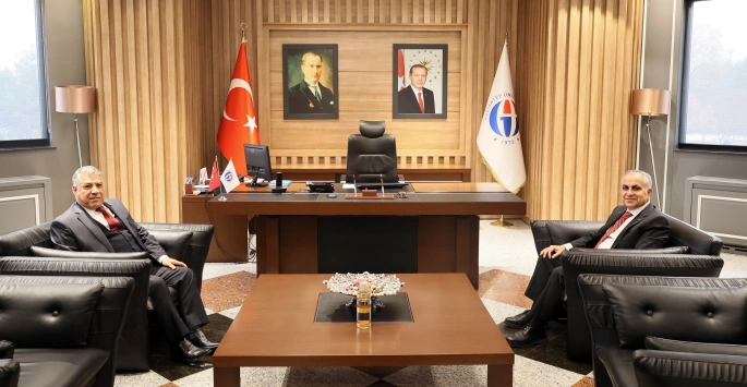OĞUZELİ BELEDİYE BAŞKANINDAN GAÜN REKTÖRÜ DOĞAN’A ZİYARET