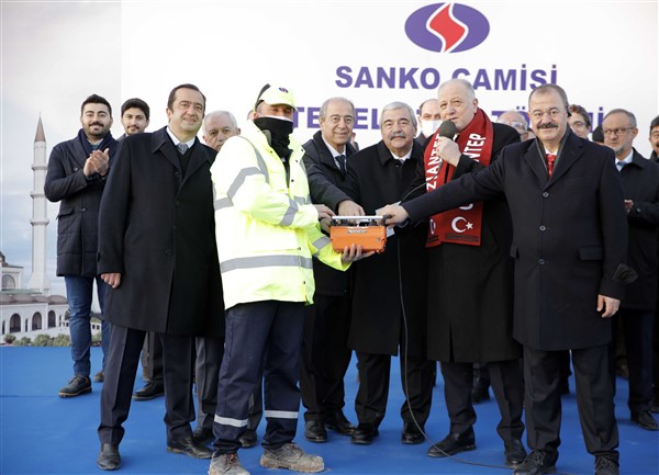 SANKO CAMİSİ’NİN TEMELİ ATILDI