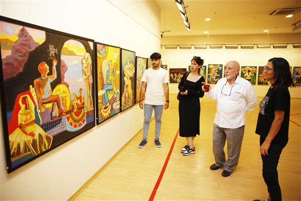 RESSAM MUHAMMET ALİYEV’İN SANKO SANAT GALERİSİ’NDE AÇTIĞI SERGİ DEVAM EDİYOR