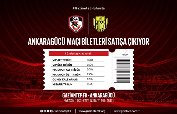 ANKARAGÜCÜ BİLETLERİ SATIŞTA