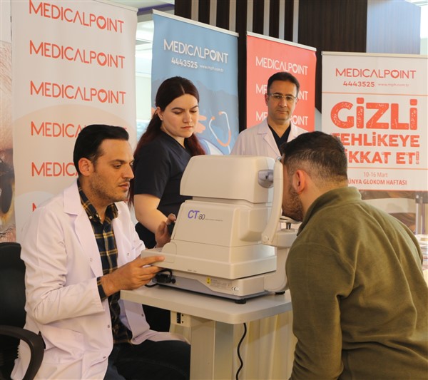 Medical Point’te Misafirlere Göz Tansiyonu Ölçümü Yapıldı