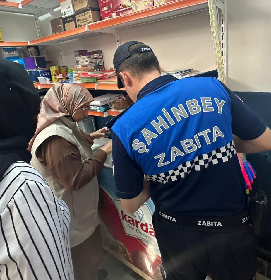 ŞAHİNBEY BELEDİYESİ ZABITA EKİPLERİNDEN KANTİNLERE DENETİM