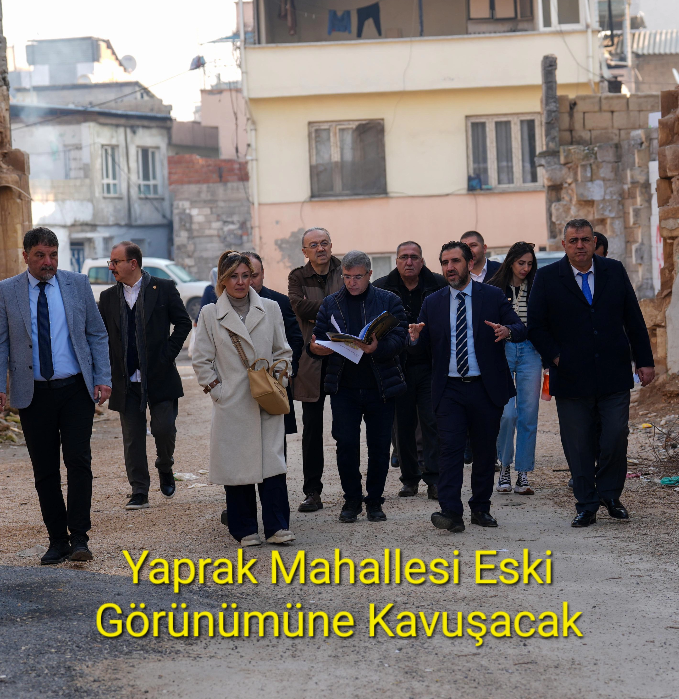 AÇIKGÖZ, DEMİRCİ VE MECLİS ÜYELERİ İLE YAPRAK MAHALLESİNDE İNCELEMELERDE BULUNDU