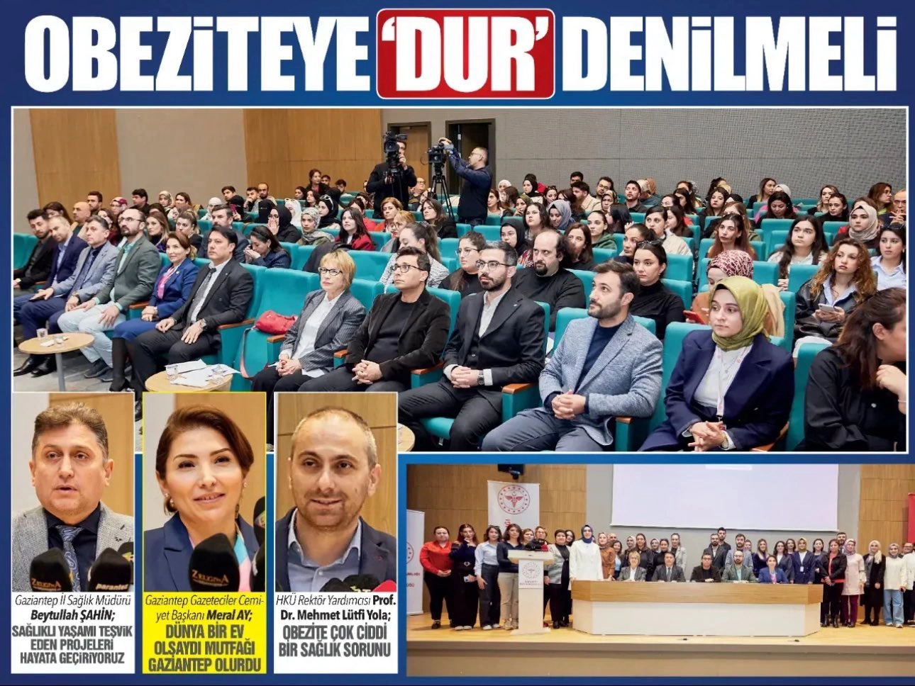 GGC İŞBİRLİĞİYLE ANLAMLI PANEL 'OBEZİTEYE ‘DUR’ DENİLMELİ'