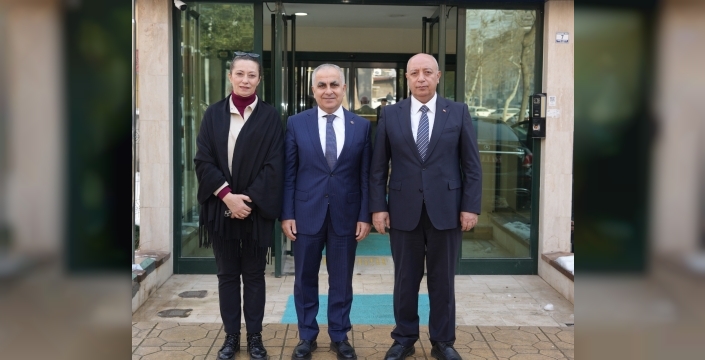 GAÜN REKTÖRÜ DOĞAN, İSTİKLAL ÜNİVERSİTESİ REKTÖRÜ BAKAN’I ZİYARET ETTİ