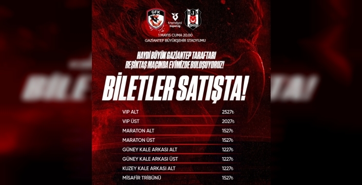 BEŞİKTAŞ MAÇININ BİLETLERİ SATIŞTA