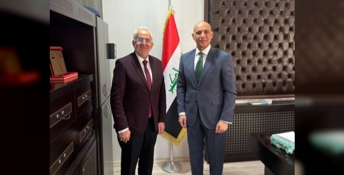 Mustafa Osanmaz’dan Irak Başkonsolosu Thoalfıqar T. Humoud’a Veda Ziyareti