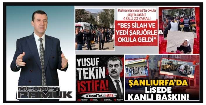 Zafer Partisi Kurucular Kurulu Üyesi Mehmet Pamuk, son günlerde eğitim camiasında yaşanan ve ülke genelinde derin üzüntüye neden olan olaylara ilişkin kapsamlı bir değerlendirmede bulundu.