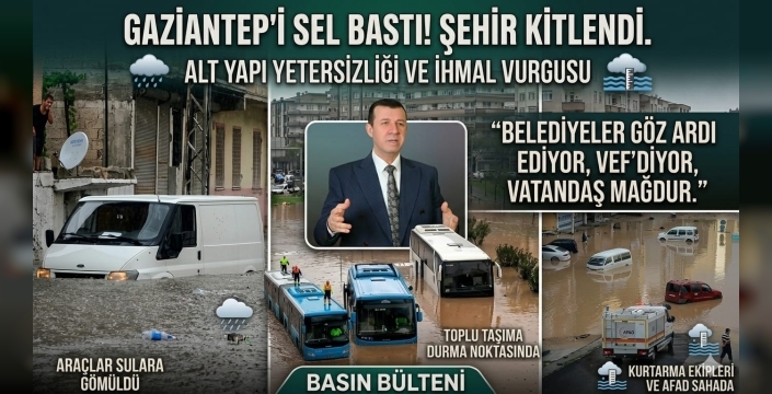 “HER YAĞMURDA AYNI TABLO, BU ARTIK DOĞAL DEĞİL YÖNETİM ZAFİYETİDİR”