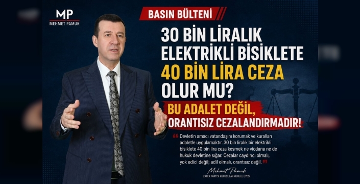 “30 BİN LİRALIK ELEKTRİKLİ BİSİKLETE 40 BİN LİRA CEZA KESTİLER"