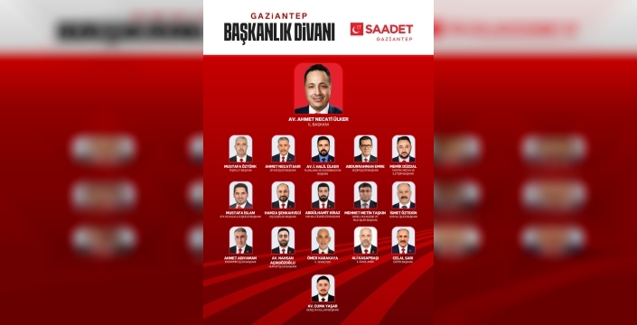 Saadet Partisi Gaziantep'te Yeni Dönem: A Kadrosu Açıklandı
